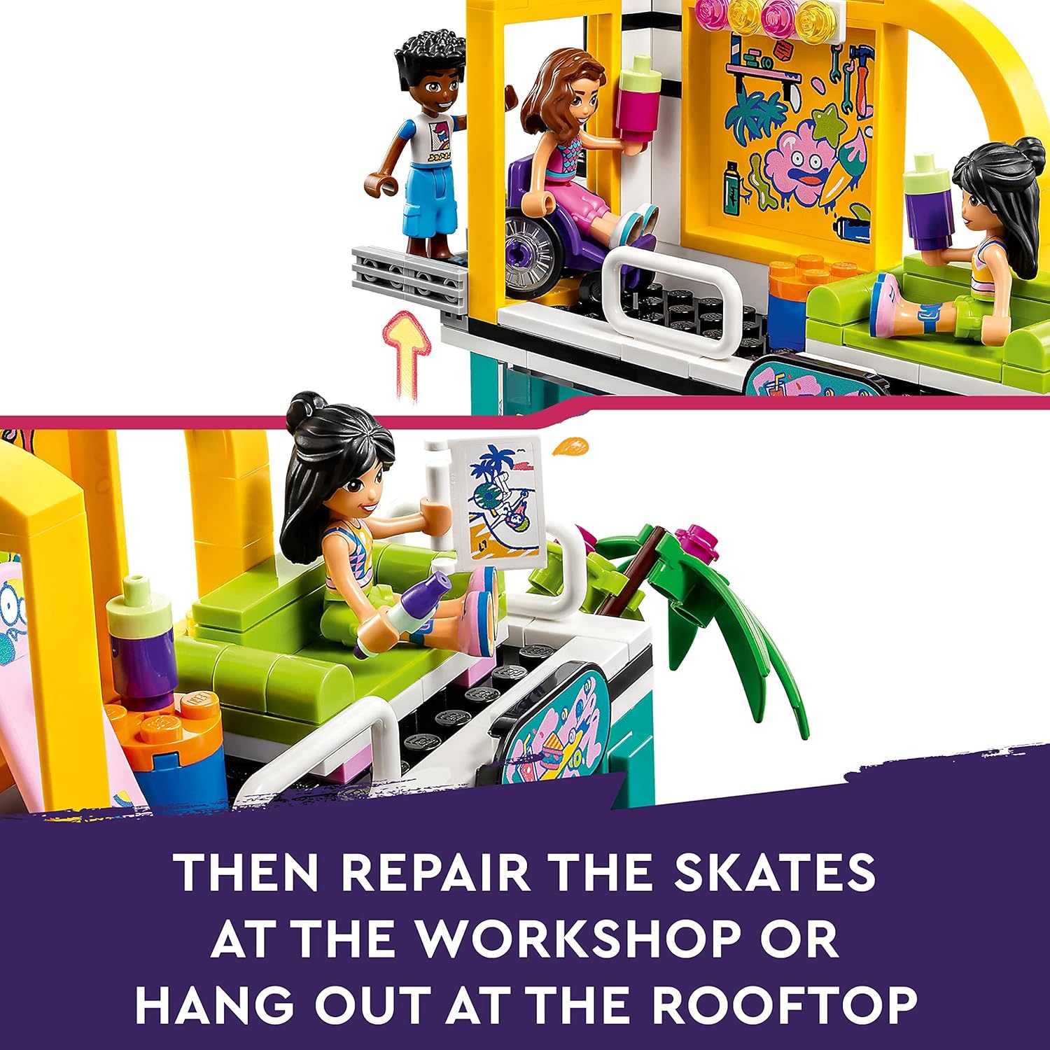Buy LEGO,LEGO Friends 41751 Skate Park Set Kids Toy 6+ Mini-Dolls Scooter - Gadcet UK | UK | London | Scotland | Wales| Near Me | Cheap | Pay In 3 | Construction Set Toys